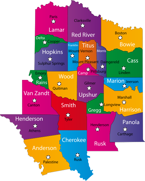region 4 map